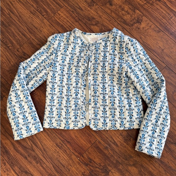 NWT Caroline Constas Quilted Floral Jacket Coat | Size Small - Picture 1 of 4